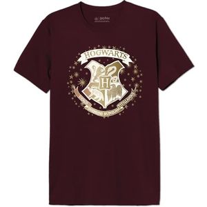 HARRY POTTER T-shirt heren, bordeauxrood, S, Bourgondië