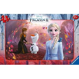 Ravensburger - Kinderpuzzel - puzzel frame 15 p - blik op de toekomst - Frozen 2 - vanaf 3 jaar - 05099