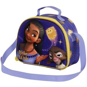 Wish Star Lunchtas, 3D, lila, paars, één maat, 3D-lunchtas met sterrenmotief, Paars., Lunchtas met 3D-stermotief