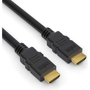 conecto CC50374 High Speed gecertificeerde high-speed HDMI-kabel met Ethernet (4K UltraHD, 3D Full HD, 18Gbps, HDR), vergulde stekkers, 3 m, zwart