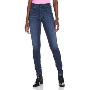 Calvin Klein Jeans Dames skinny jeans hoge taille denim donker 32W/32L, Donker denim