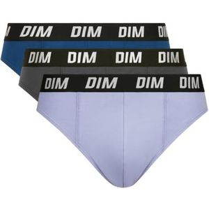 Dim DIM Sportslip voor heren, thermoregulatie, actief, 3 stuks, blauw/paars, S