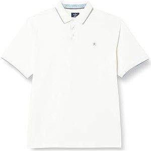 Hackett London poloshirt heren lange mouw, ECRU