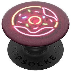 PopSockets PopGrip – houder en handgreep voor smartphone en tablet met verwisselbare top – neon donut