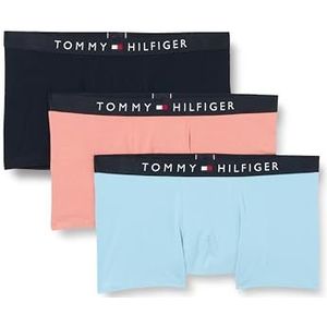 Tommy Hilfiger 3p Trunk Um0um03180 Herenkoffer, Veelkleurig (slapend blauw/hemelsblauw/teaberry), M
