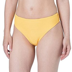 Seafolly Bikinibroek met hoge taille voor dames, oranje-geel