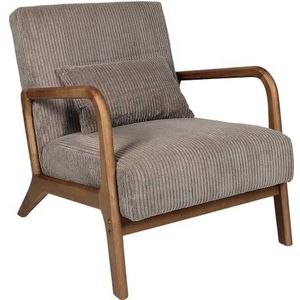 HOME DECO FACTORY, HD0348, Cotele Scott Taupe, Softness, meubels, bank en fauteuil, 64,5 x 75 x 83,5 cm, zithoogte 43 cm