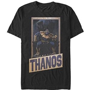 Marvel Avengers Classic Perfectly Balance Thanos Organic T-shirt, uniseks, korte mouwen, zwart, XXL, SCHWARZ