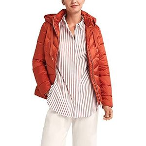 Comma Jas met lange mouwen dames jas, donkerrood (2820), 44 oversized