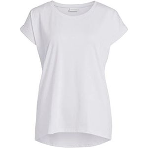 Vila Vidreamers New Pure Su-noos T-shirt voor dames, Optische sneeuw.