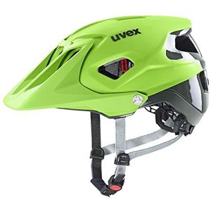 uvex Quatro Integrale fietshelm voor volwassenen, uniseks, limoen antraciet mat, 56-61 cm