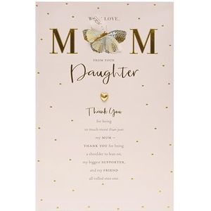 Moederdagkaart met opschrift ""Mum from Daughter