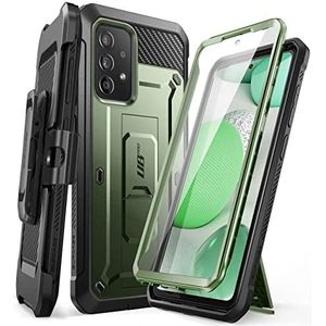 SUPCASE Beschermhoes voor Samsung Galaxy A53 5G (2022), met geïntegreerde displaybescherming, standaardhouder, riemclip [Unicorn Beetle Pro], 360° bescherming, schokbestendig, groen