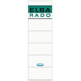 Elba Rado 10 stuks zelfklevende etiketten voor grote mappen en tijdschriften, wit