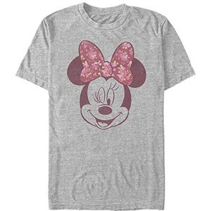 Disney Unisex Mickey Love Rose Organic, Melange Grey, XXL, Melange Grey