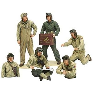 1:35 Tamiya 35347 U.S. Tank Crew set - European Theater - 6 Figuren Plastic Modelbouwpakket