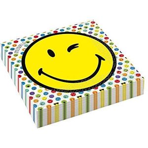 20 x Smiley Emoticon-servetten