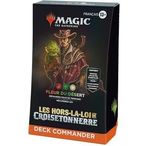 Magic: The Gathering Deck Commander Les Hors-la-Loi de Croisetonnerre - Fleur du désert (100 kaartendeck, 2 kaarten verzamelmonsterbooster + accessoires) (Franse versie)