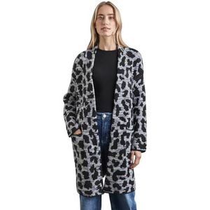 Street One A253898 Lange cardi_Leo Jacquard Dames, grijs.