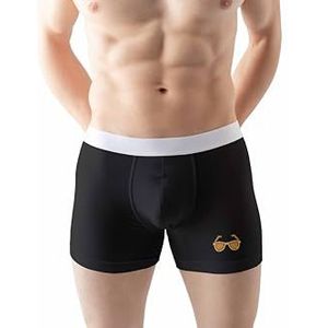 Green Fish Boxer pour homme, Noir, XL