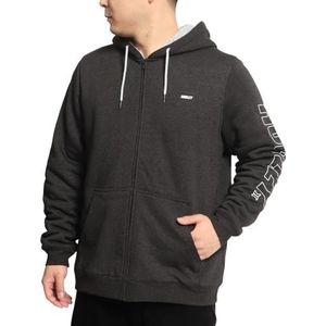 Hurley M Fastlane Burrrito Zip Sweatshirt voor heren, zwart.