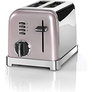 Cuisinart Broodrooster CPT160PIE Roze Zilver - Broodrooster - Roze - Zilver