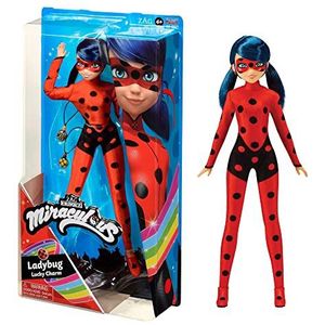 Bandai - Miraculous - Pop - Marinette - Ladybug Lucky Charm - Beweegbare speelpop 26 cm - P50012