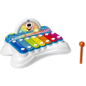 Chicco Flashy de xylofoon, xylofoon voor kinderen met zecchino van Oro, traditionele en elektronische speelmodi, inclusief hamer, muziekspeelgoed 1 tot 4 jaar