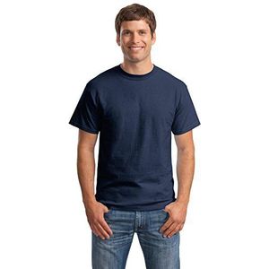 Hanes t shirt heren navy m, Navy Blauw