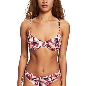 ESPRIT Women Beach Niet-voorgevormde Beugel Bikinitop Rood/Roze/Blauw