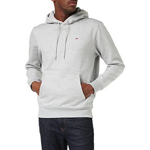 Tommy Jeans Tjm trainingspak voor heren, fleece, sweatshirt met kap, Lichtgrijs