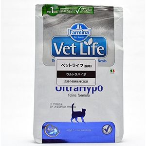 Farmina - Farmine Vet Life Feline Ultrahypo compleet voer voor katten, allergieën en voedselonverdraagzaamheid, 400 g