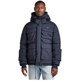 G-STAR RAW Field herenjack met capuchon, blauw (Salute D199-C742), S, blauw (Salute D199-C742)