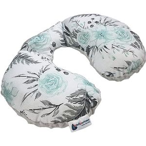 Medi Partners Neck Pillows neksteun voor kinderen, 100% katoen/minky, neksteunkussen voor baby's, kinderwagen, reizen, auto, slaaprol, nekkussen