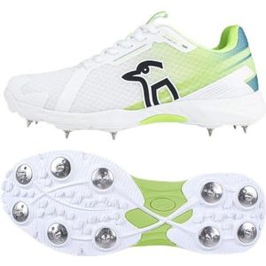 Kookaburra KC 2.0 Chaussures de cricket à crampons Blanc/vert citron Pointure 37