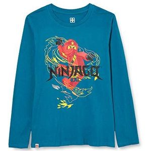 LEGO Mwj Ninjago jongens shirt met lange mouwen 763 Sea turquoise, 92, 763 Sea Turquoise