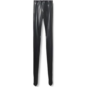 Pinko Brontolo panty van kunstleer, voor dames, Z99_Noir Limousine