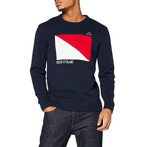 Kappa Antoine Sweatshirt voor heren, Blauw/Wit/Rood