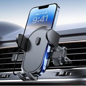 Miracase Telefoonhouder voor in de auto, universele handsfree houder voor iPhone, Android en alle smartphones, donkerzwart