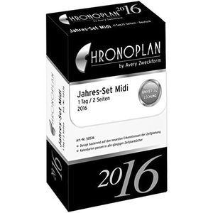 Chronoplan 50536 Agenda-set, 1 dag/1 pagina, 2016, 1 stuk, wit