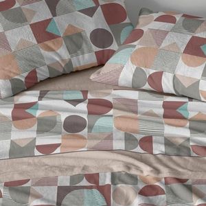 Burrito Blanco | Coralina lakens | bed van 90 cm (+ maten beschikbaar) | Winterlakens | Design 769 | Beige (90 x 190/200 cm)