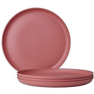 Mepal plat bord Silueta – 4 stuks – Dinerborden – Vivid mauve