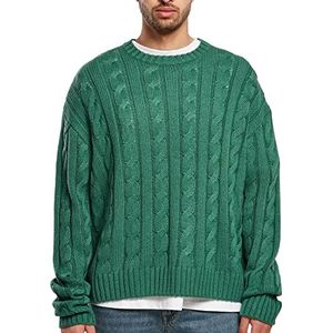 Urban Classics Boxy sweatshirt voor heren, groen, L, Groen