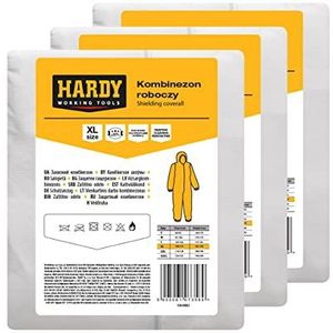 HARDY Wegwerp-kleurencombinatie van polypropyleenvezel categorie III, voor bescherming van het werk, renovatie en constructie, met 3-delige capuchon, maat XL