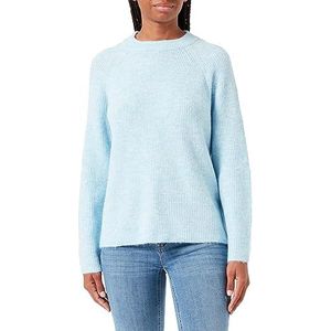 PIECES Pcellen LS O-Neck Knit Noos BC Qx Pull en tricot pour femme, Bleu aéronautique., 54-56 grande taille