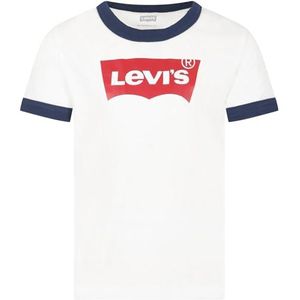 Levi'S Kids - Batwing Ringer Tee jongens 10-16 jaar, wit, 12 jaar, Wit.