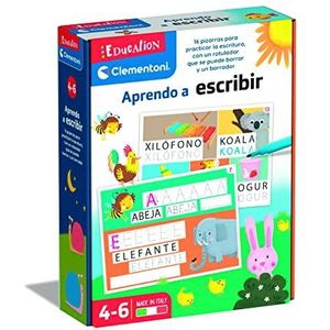 Clementoni - Ik leer schrijven - educatief spel leren schrijven, vanaf 5 jaar, Spaans speelgoed (55308)