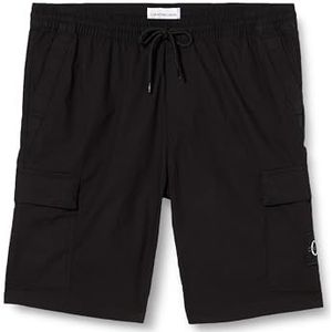 Calvin Klein Jeans Plus Washed Cargo Shorts J30j325461 Herenshorts, Ck Black