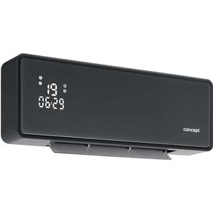 Concept - Keramische kachel - Wandkachel - LED-scherm - Timer - Grijs - QH4100