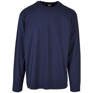 Urban Classics T-shirt met lange mouwen voor zware kleding T-shirt voor heren, Donkerblauw